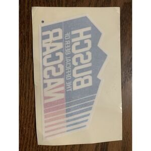 New Old Stock  Vintage 1991 Busch The Official Beer Of NASCAR Sticker / Decal